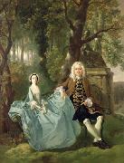 Thomas Gainsborough Portrait of Mr and Mrs Carter of Bullingdon House oil painting